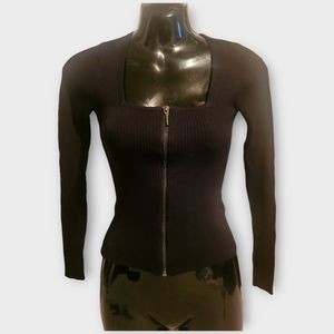 GUESS - Ribbed Long Sleeve Top